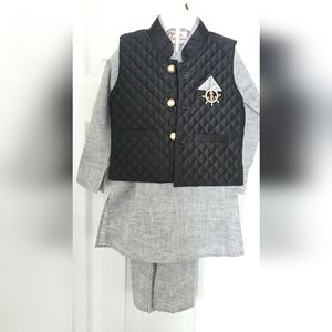 Little boys kurta pajama jacket